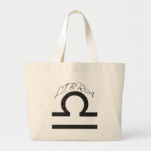 Zodiaco de la astrología del símbolo del libra bolsas de mano