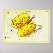 Zodiaco de la constelación de la escala del libra  impresiones