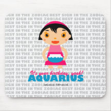 Zodiaco del acuario para los niños tapetes de raton