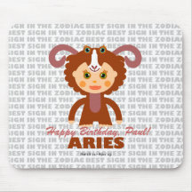 Zodiaco del aries para los niños alfombrilla de ratones