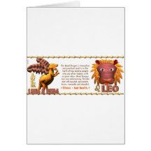 Zodiaco Leo del dragón de madera 2024 de Valxart 1 Tarjeta