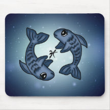 zodiaco lindo Piscis Tapete De Raton