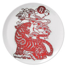 Zodiaco Tigre-Chino Platos