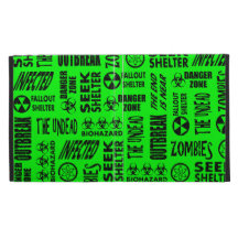 Zombi, brote, negro del Biohazard y verde del neón