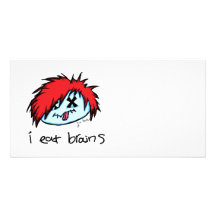 Zombi de Emo Tarjeta Fotográfica Personalizada