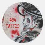 "Zombi del Victorian 2" Pegatina Redonda