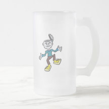 zombi divertido del baile taza de café