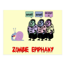 Zombi divertido postales