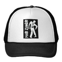 Zombi grosero del muchacho gorros  