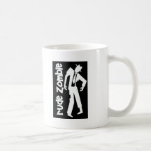 Zombi grosero del muchacho tazas de café