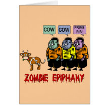 Zombi Halloween Tarjeton