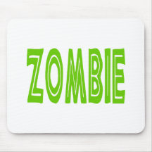Zombi intrépido alfombrilla de ratón