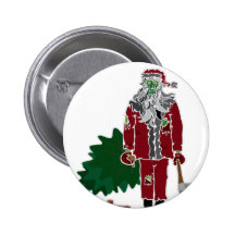 Zombi Papá Noel Pin
