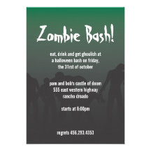 Zombis Invitacion Personalizada