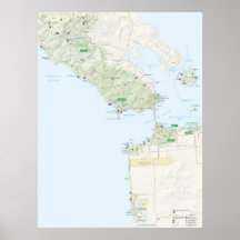 Zona de recreo del nacional del Golden Gate Poster