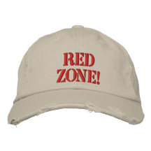 ¡Zona roja! Gorra Bordada