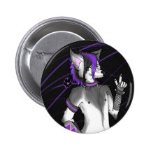 Zorro plateado pin