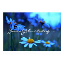 Zum Geburtstag… (margaritas azules) Postal