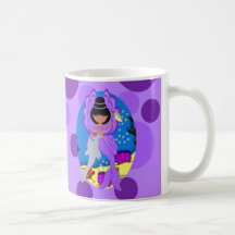 Zuri la taza púrpura de Merfaery y del delfín