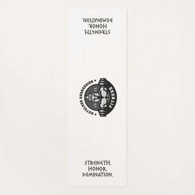 "ΜΟ Λ Ω Ν Α Β" Guerrero Espartano Yoga Mat (Reverso)