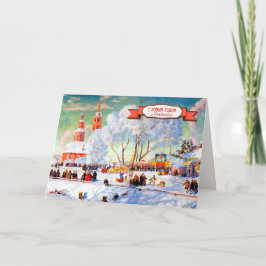 С Р о ж д с snihtsni. Tarjetas navidades en ruso