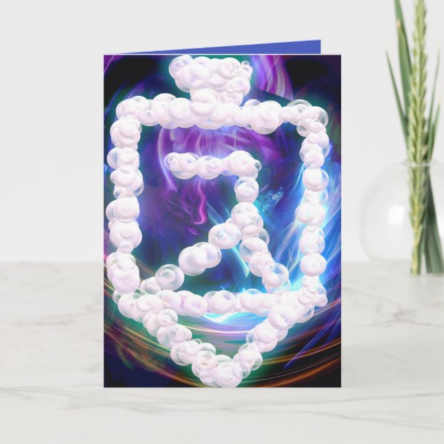 ח futurista נ ו כ ה tarjeta de burbujas dreidel Ha (Anverso)