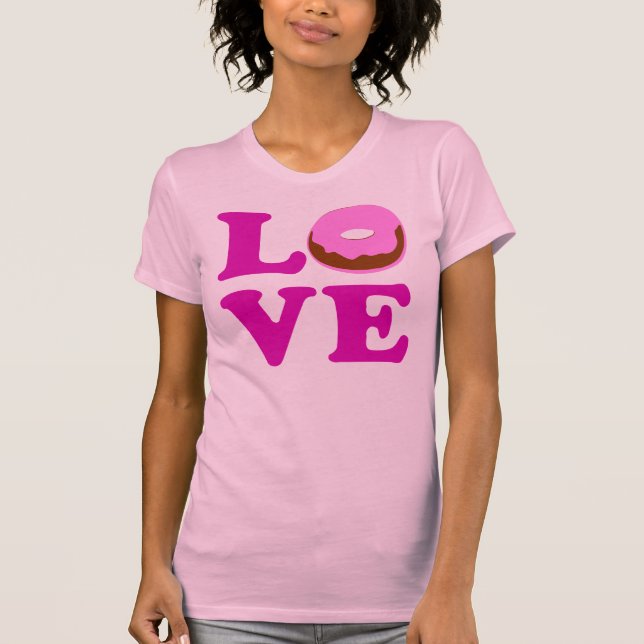 ღ ♥・ Amor Donut Bella Canvas Jersey T♥ ღ (Anverso)
