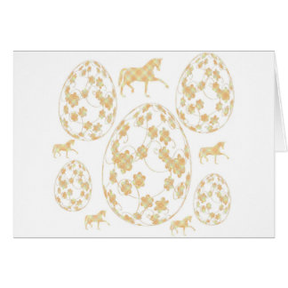 イースターエッグと馬