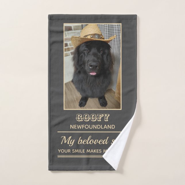 ニューファンドランドハンドタオル ハンドタオル (Toalla de mano)