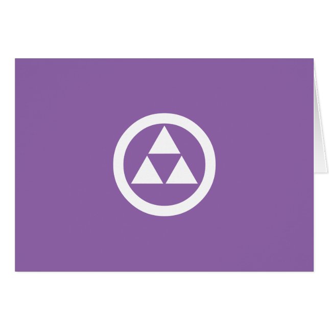 丸に三つ鱗 (Anverso (Horizontal))