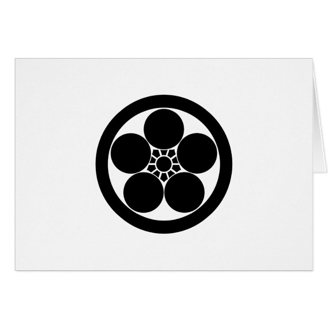 丸に梅鉢 (Anverso (Horizontal))