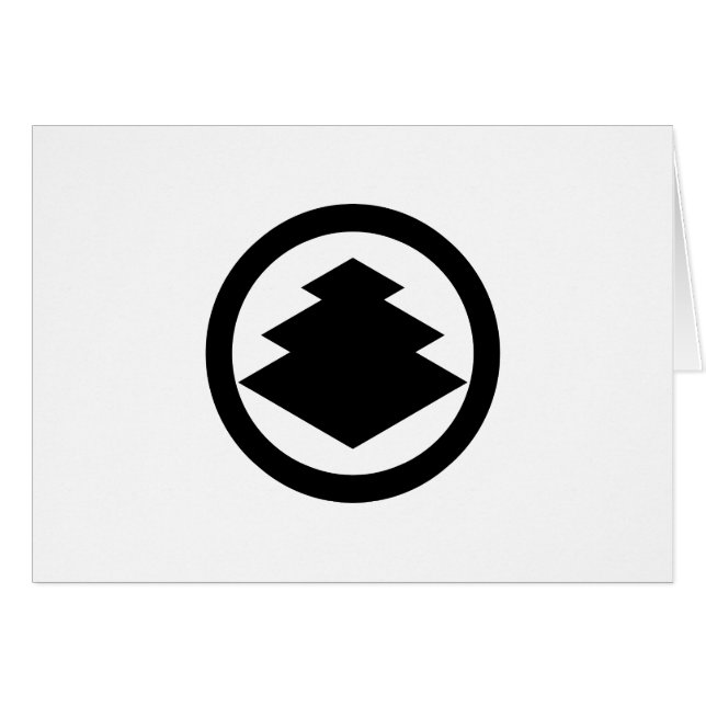 丸 に 三 階 菱 (Anverso (Horizontal))