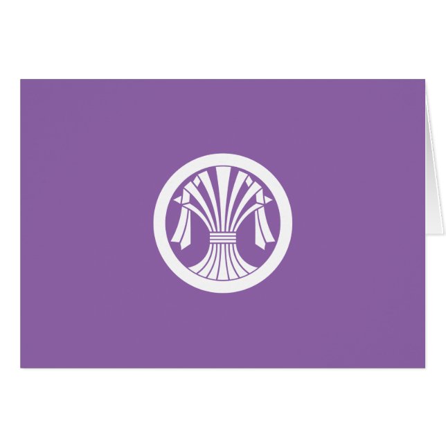 丸 に 立 ち 束 熨 ね (Anverso (Horizontal))