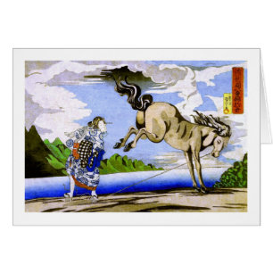 國 芳 Woman & Horse Kuniyoshi Bella Artes
