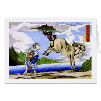 國 芳 Woman & Horse Kuniyoshi Bella Artes