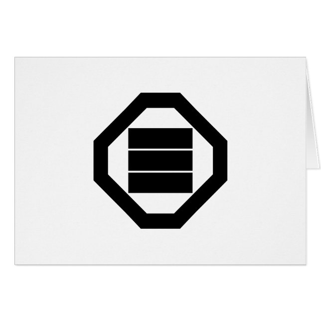 折 敷 に 三 角 字 (Anverso (Horizontal))