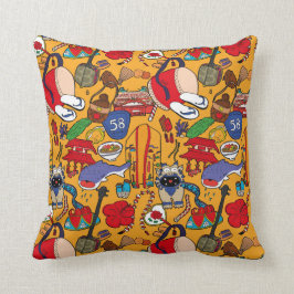 沖縄 de la almohada del ilustracion del uchina del