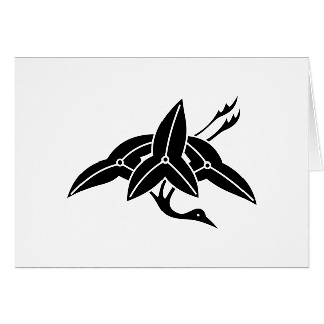 沢 瀉 鶴 (Anverso (Horizontal))