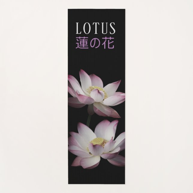 花 de の del Lotus 蓮 japonés - Yoga Mat (Anverso)