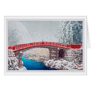 雪 の 神 橋, Nieve sobre el Puente Sagrado de Nikkô, H