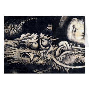 雲 龍 図, 曾 我 白 Dragon con Cloud, Sumi-e