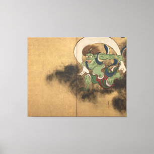 風 神 図, 光 Dios del Viento, Kōrin, Arte de Japón
