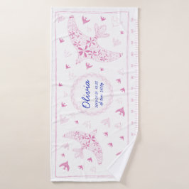 鳥、風に乗る。誕生メモリアル_ピンク