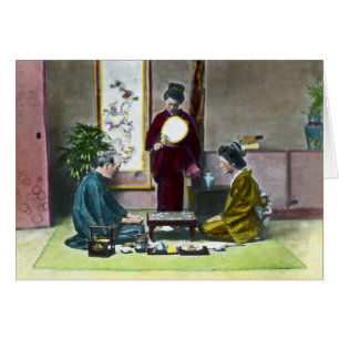 麻雀 tradicional de Mahjong del japonés del vin