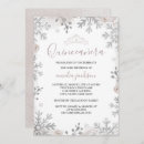 Buscar winter quinceanera invitaciones Plata