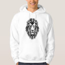 Buscar león blanco sudaderas Negro