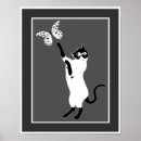 Buscar gatos blancos posters Negro y blanco