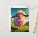 Buscar ovejas del dibujo animado postales Dibujos animados