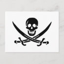 Buscar banderas cruzadas postales Pirata