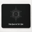 Buscar vikingo alfombrillas de raton Negro